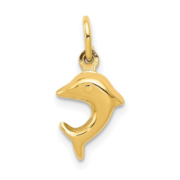 Golden Sea Charm Necklace – Shell, Dolphin & Starf